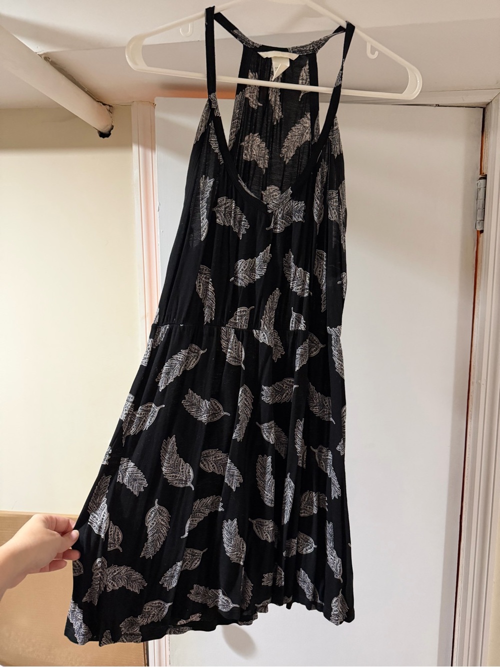 Sleeveless Black Printed Sundress